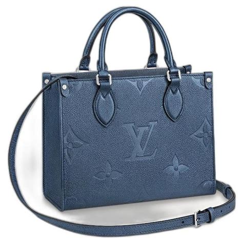 louis vuitton blue tote